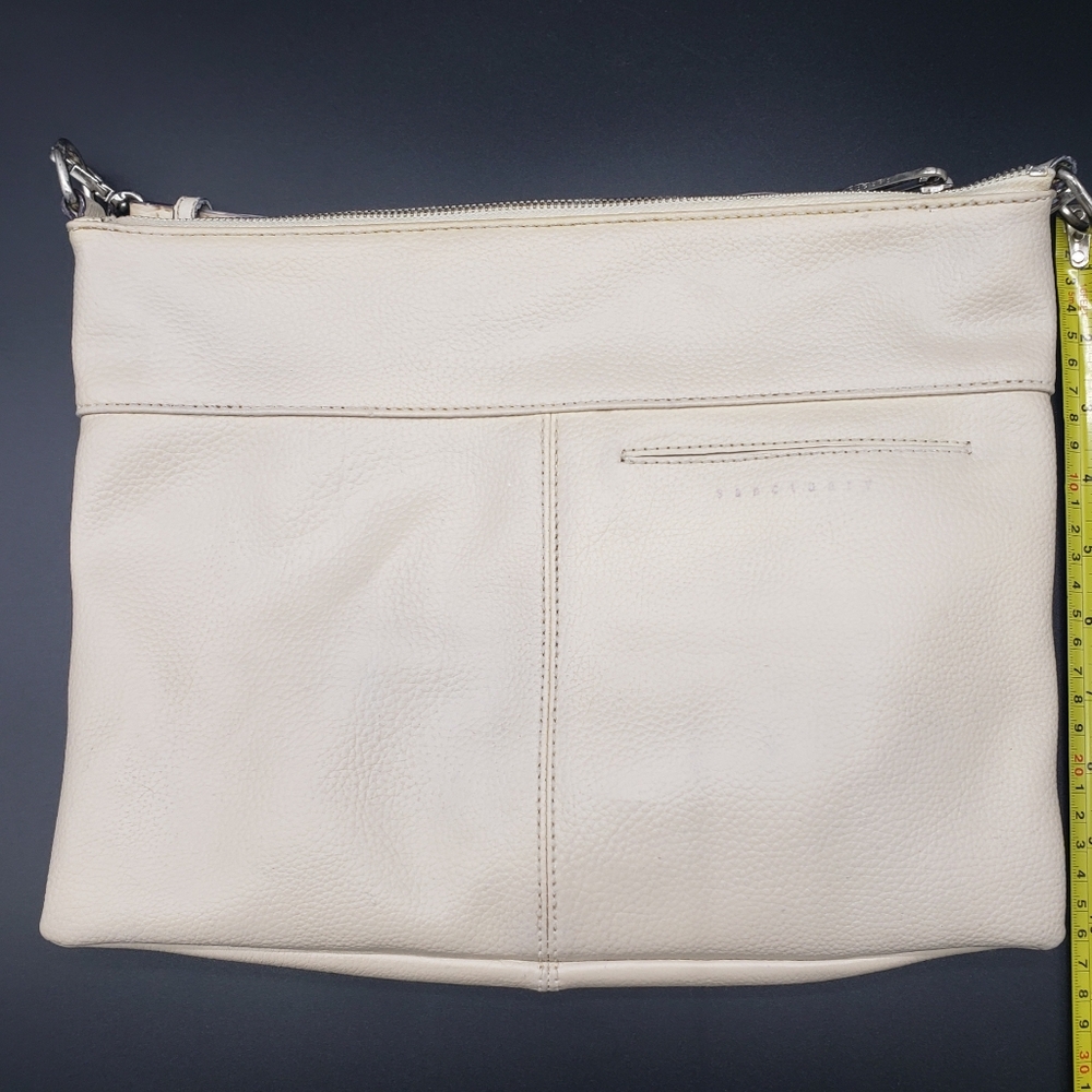 Sanctuary | Manhattanville White/Cream Leather Crossbody Bag - Picture 10 of 10